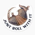 Armadillo - 3" Art Sticker