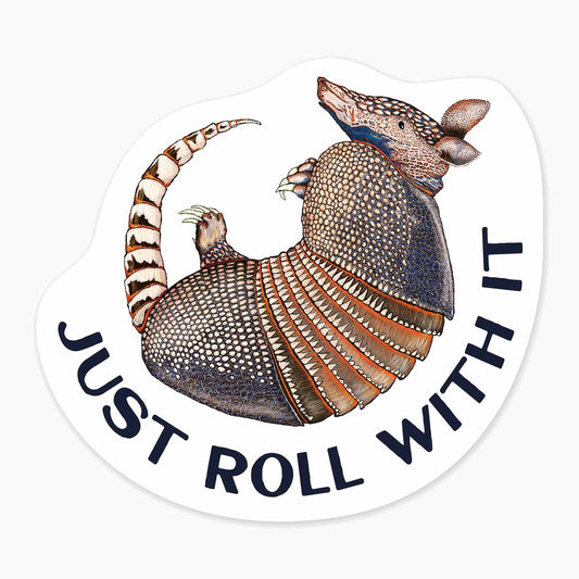 Armadillo - 3" Art Sticker