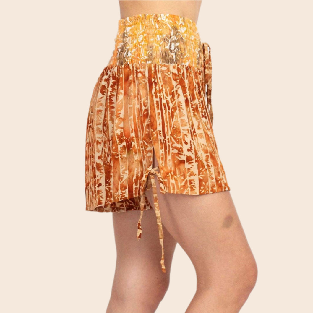 Batik Tie Shorts