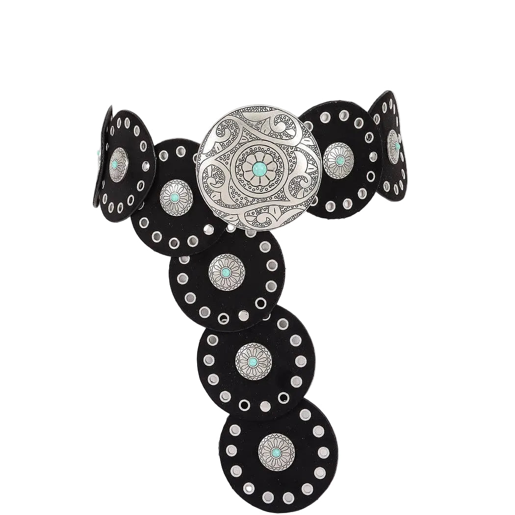 Faux Suede Disc Belt