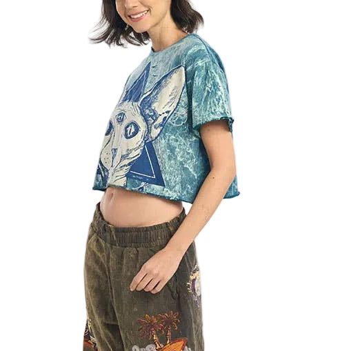 Cat Crop Top