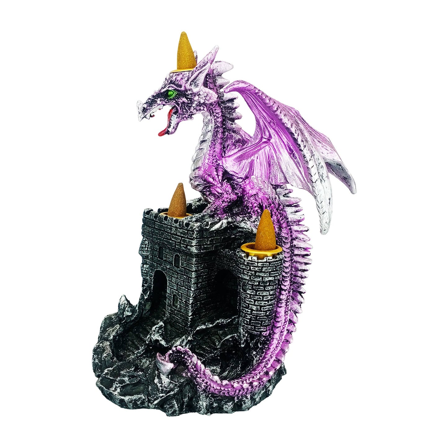3 Pieces Dragon Back Flow Incense Burner