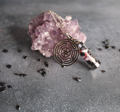 Hecate Spell Jar Amulet Necklace