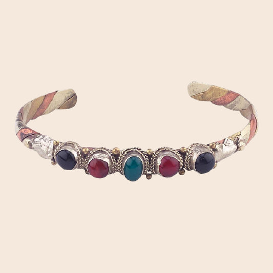 1/4" 5 Stone  Cuff