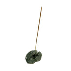 Frog on Leaf Ceramic Incense Holder