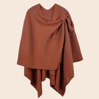 Solid Ruana with Shoulder Strap
