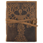 Brown Tree Goddess Suede Journal