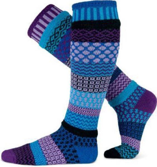 Raspberry Knee Socks | USA Made Sustainable Mismatched Socks