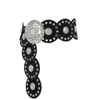 Faux Suede Disc Belt