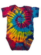 Rainbow Infant Hand Dyed Cotton Tie Dye Onesie
