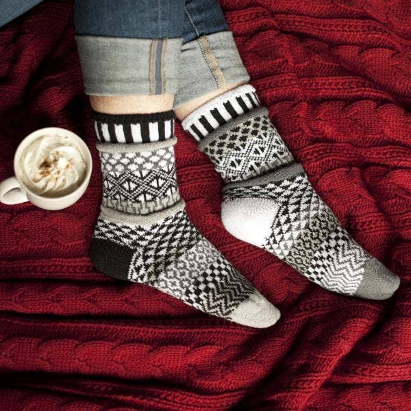 Midnight Crew Socks | USA Made Sustainable Mismatched Socks