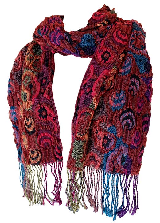 Paisley Ruffle Scarf