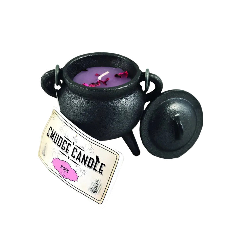 Rose Cauldron Smudge Candle