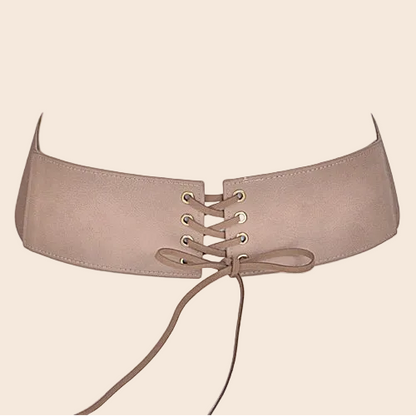 Corset Belt With Ribbon Detail