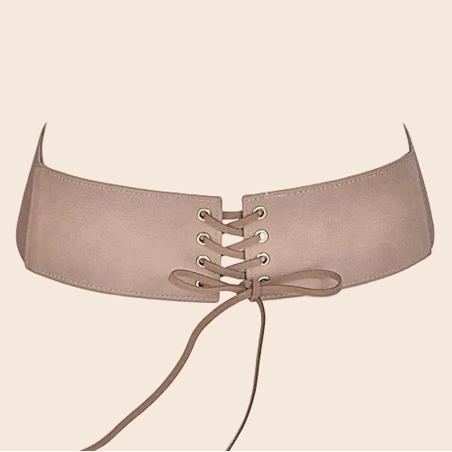Corset Belt With Ribbon Detail
