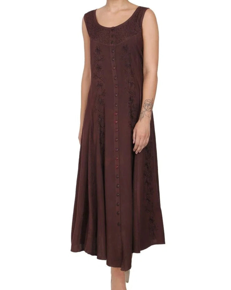 Renaissance Acidwash Sleeveless Dress
