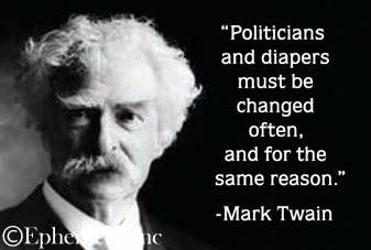 Magnet-"Politicians and diapers…."