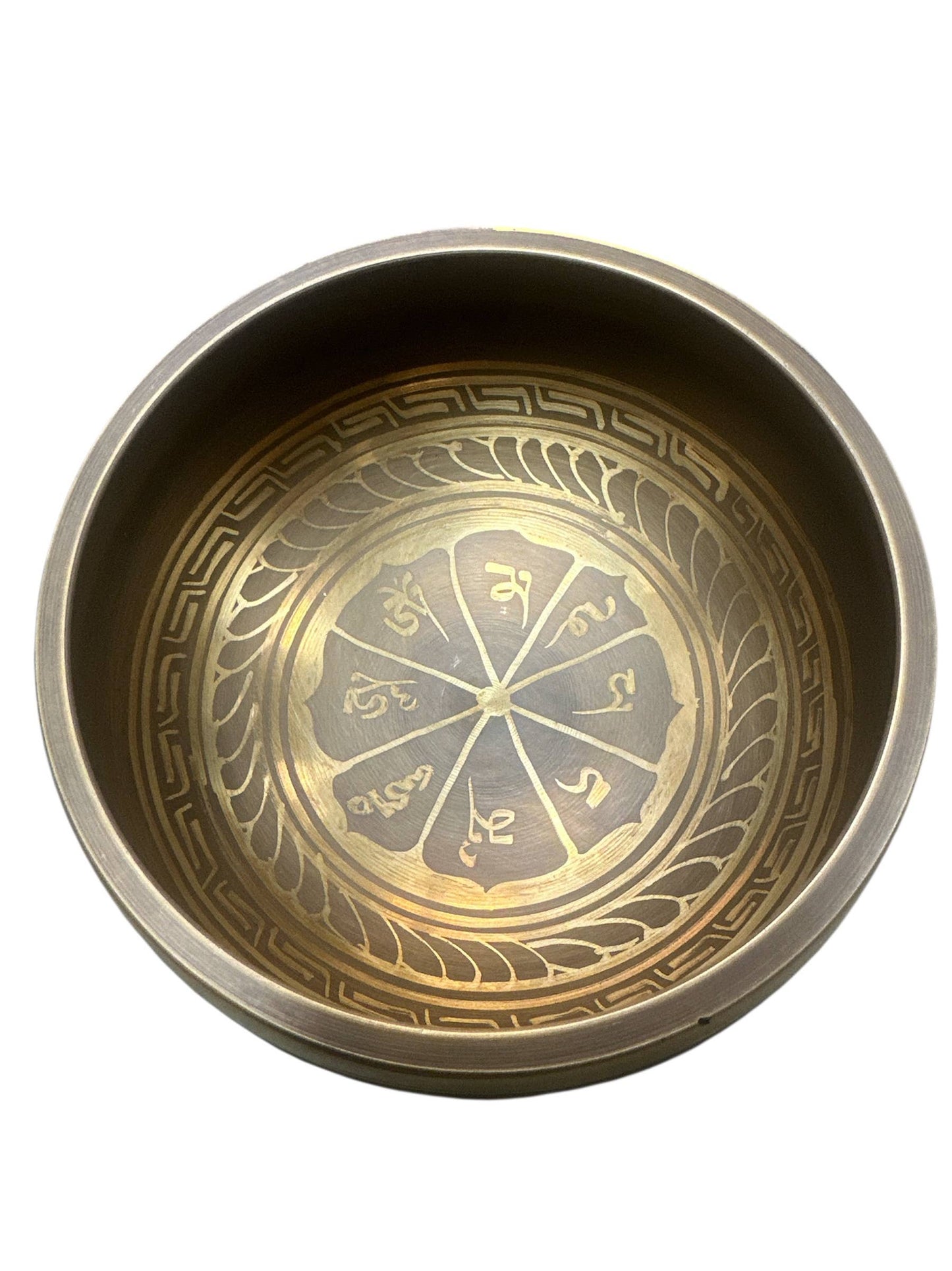 Om Mani Padme Hum Hand Carving Singing Bowl