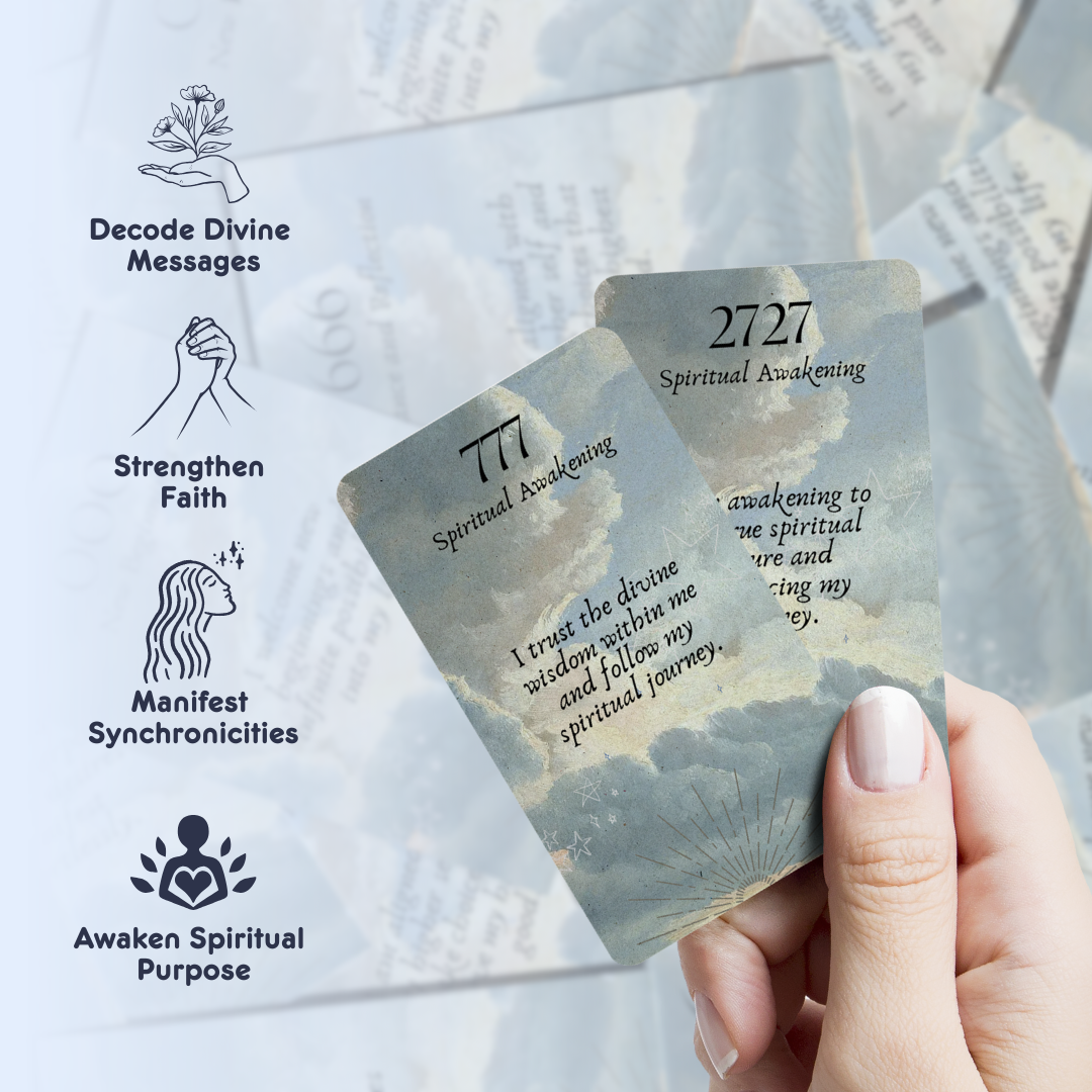 Angel Numbers Affirmation Deck