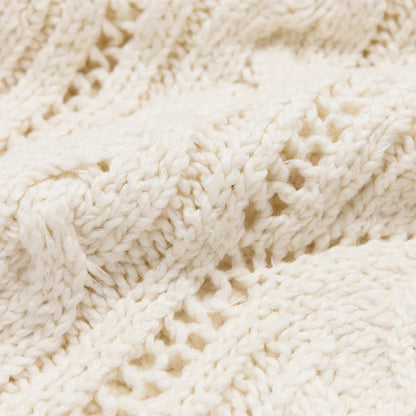 Open Knit Pullover Sweater