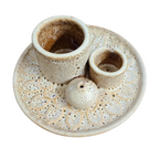 Ceramic Burner (Smudge Stick, Palo Santo Wood & Incense Burner)