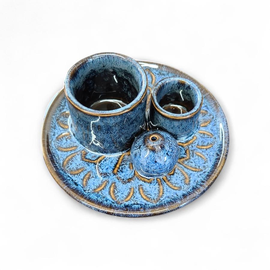 Ceramic Burner (Smudge Stick, Palo Santo Wood & Incense Burner)
