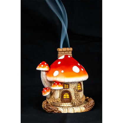 Mushroom House Incense Cone Burner