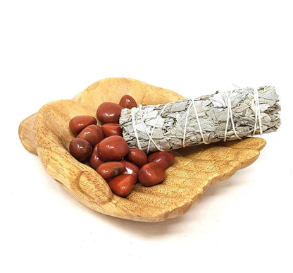 Wooden Hand Offering Bowl