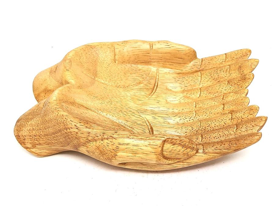 Wooden Hand Offering Bowl
