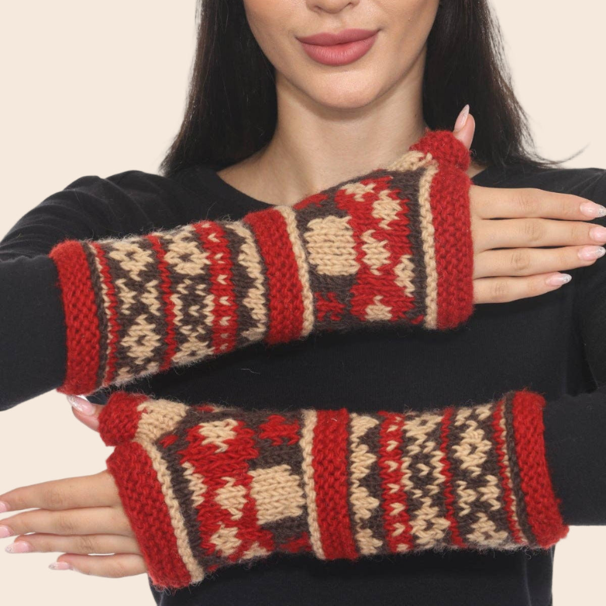 Mushroom Knit Armwarmer