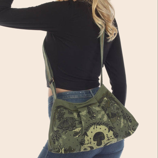 Mushroom Flower Print Bag
