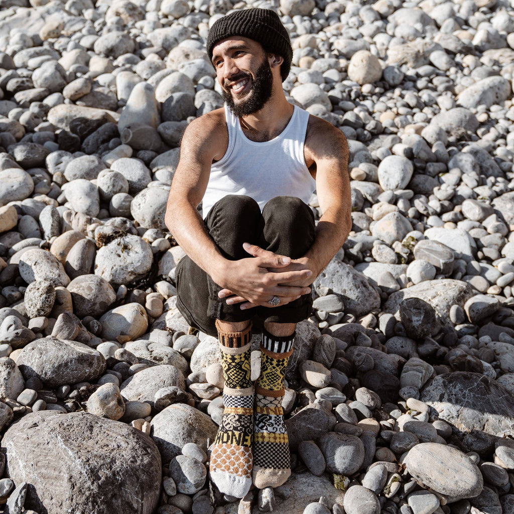 Honey Bee Crew Socks| USA Made Giveback Socks for Polinators