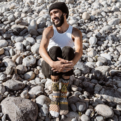 Honey Bee Crew Socks| USA Made Giveback Socks for Polinators