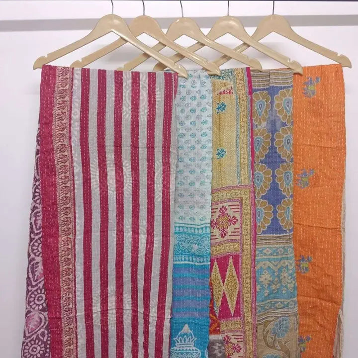 Vintage Reversible Kantha Scarf