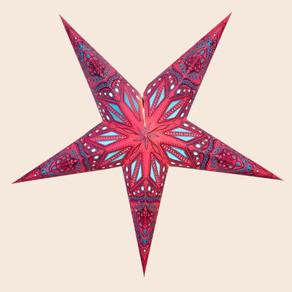 Fuschia Dreams Paper Star Lantern