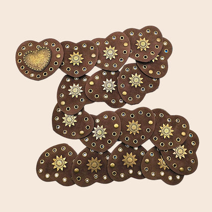 Heart Faux Leather Belt