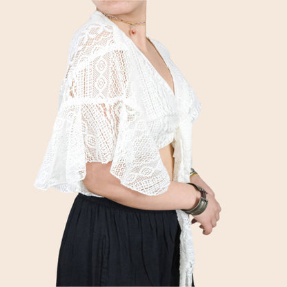Lace Boho Wrap Top