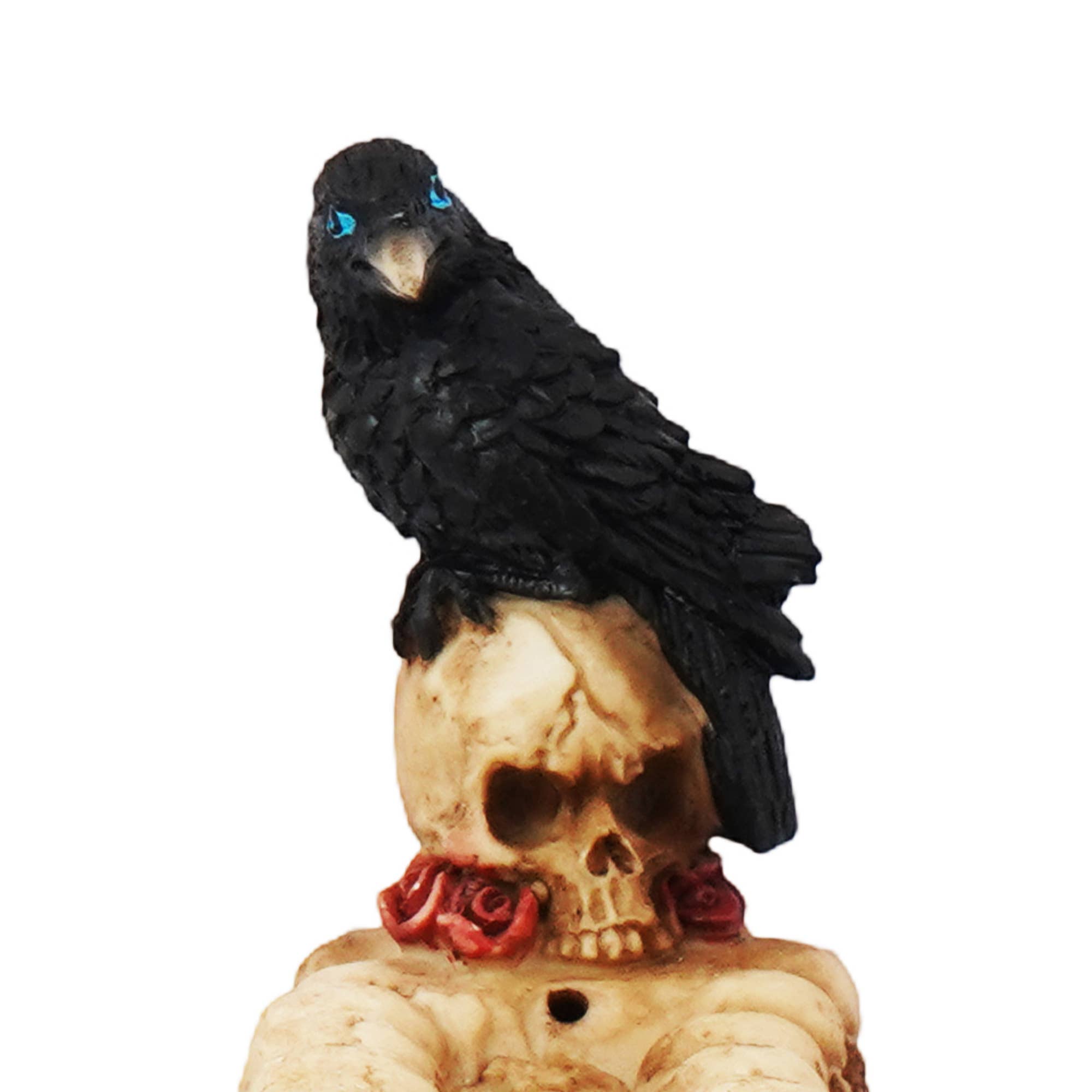 Skull/Raven Rose  Incense burner