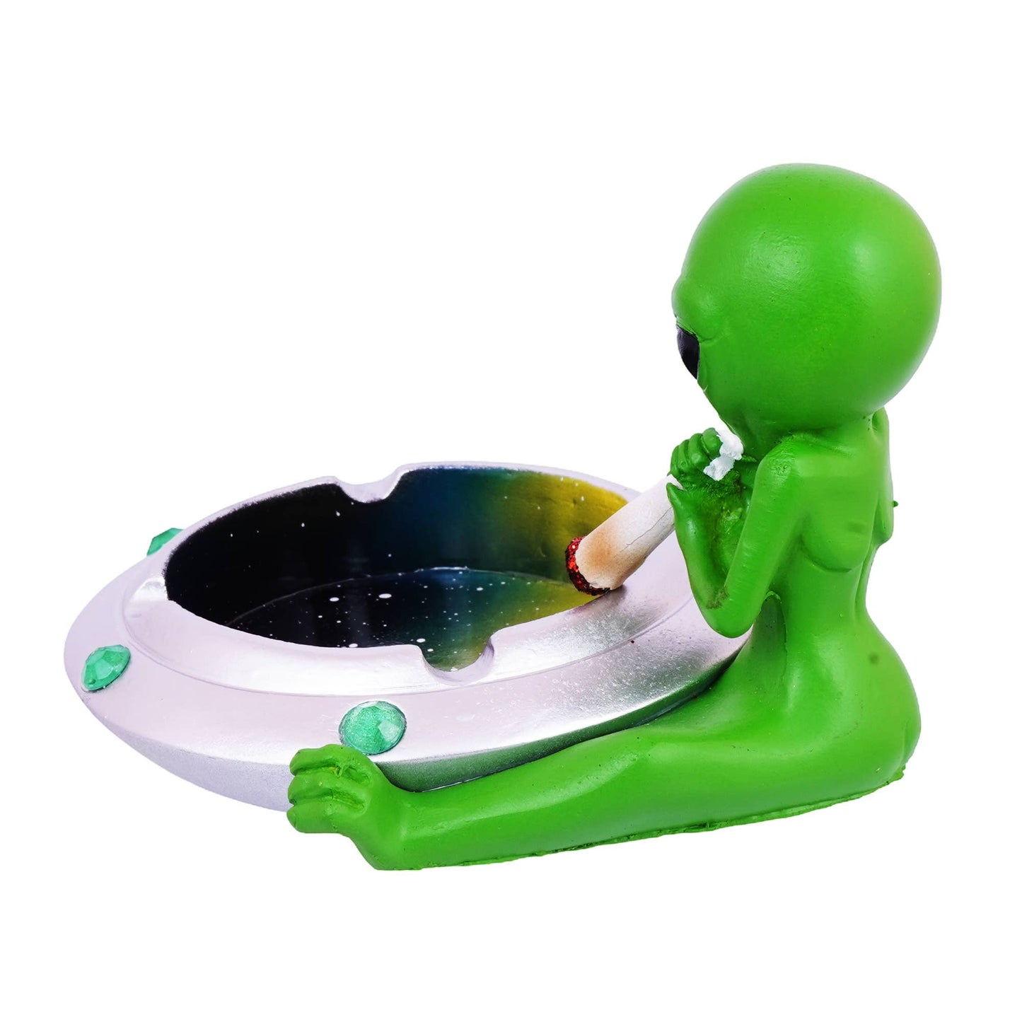Token Alien on Spaceship Ashtray