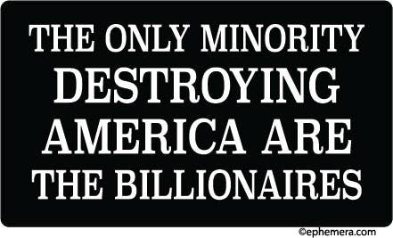 STICKER: The only minority DESTROYING AMERICA,