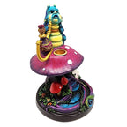 Caterpillar on Mushroom Hookah Backflow Burner