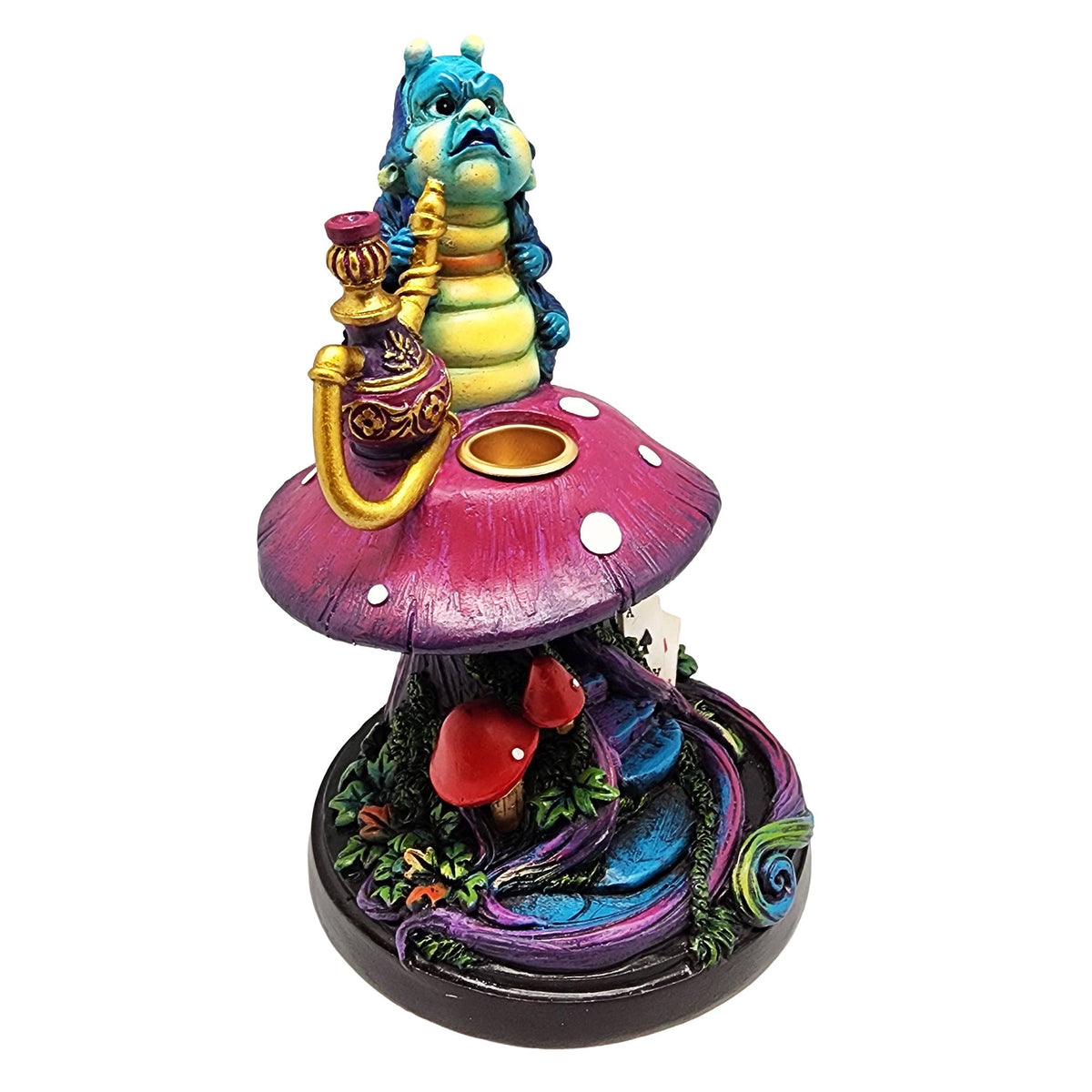 Caterpillar on Mushroom Hookah Backflow Burner