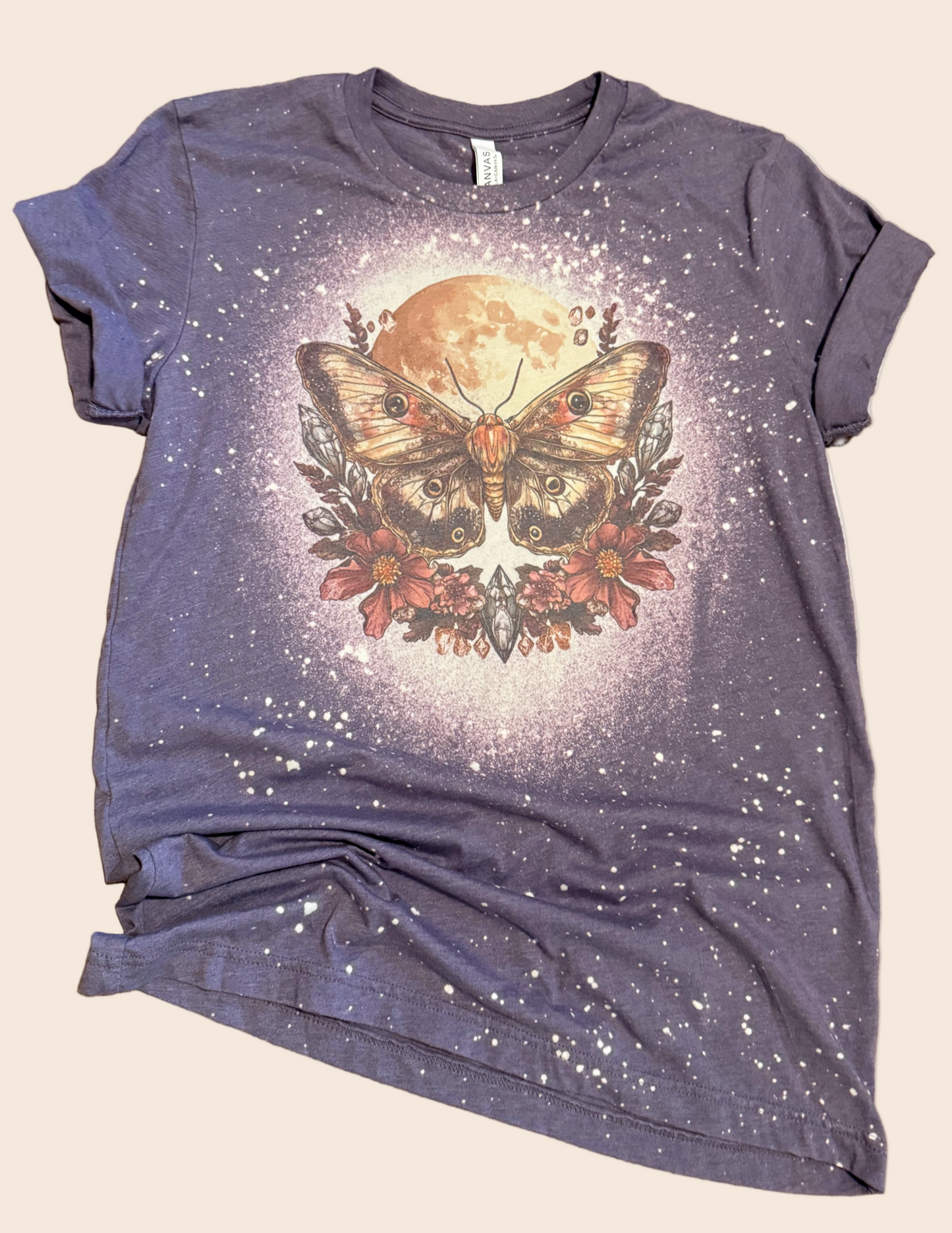 Midnight Moth Magic Bleached Tee