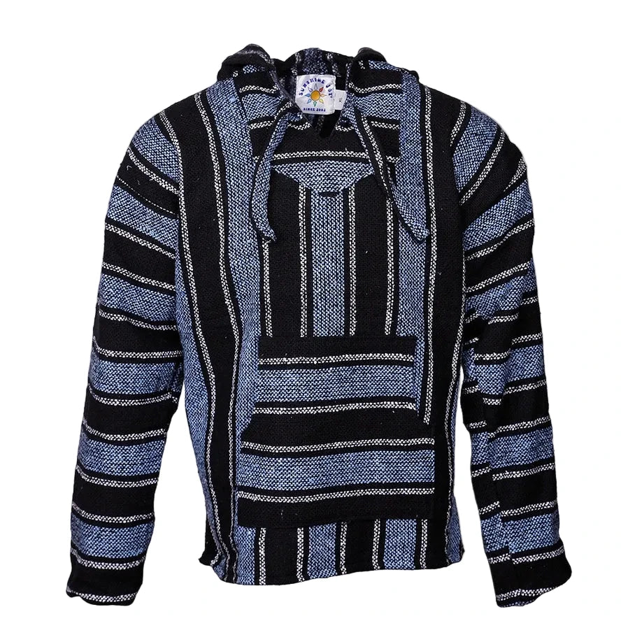 Baja Blue and Gray Stripes