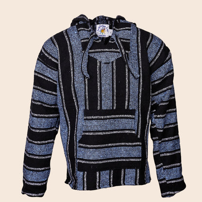 Baja Blue and Gray Stripes