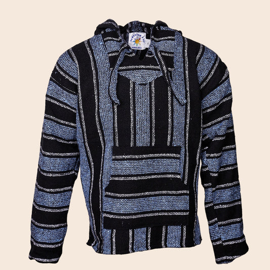 Baja Blue and Gray Stripes