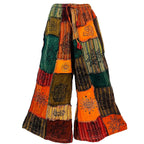Plus Size Patchwork Wide Leg Palazzo Pant