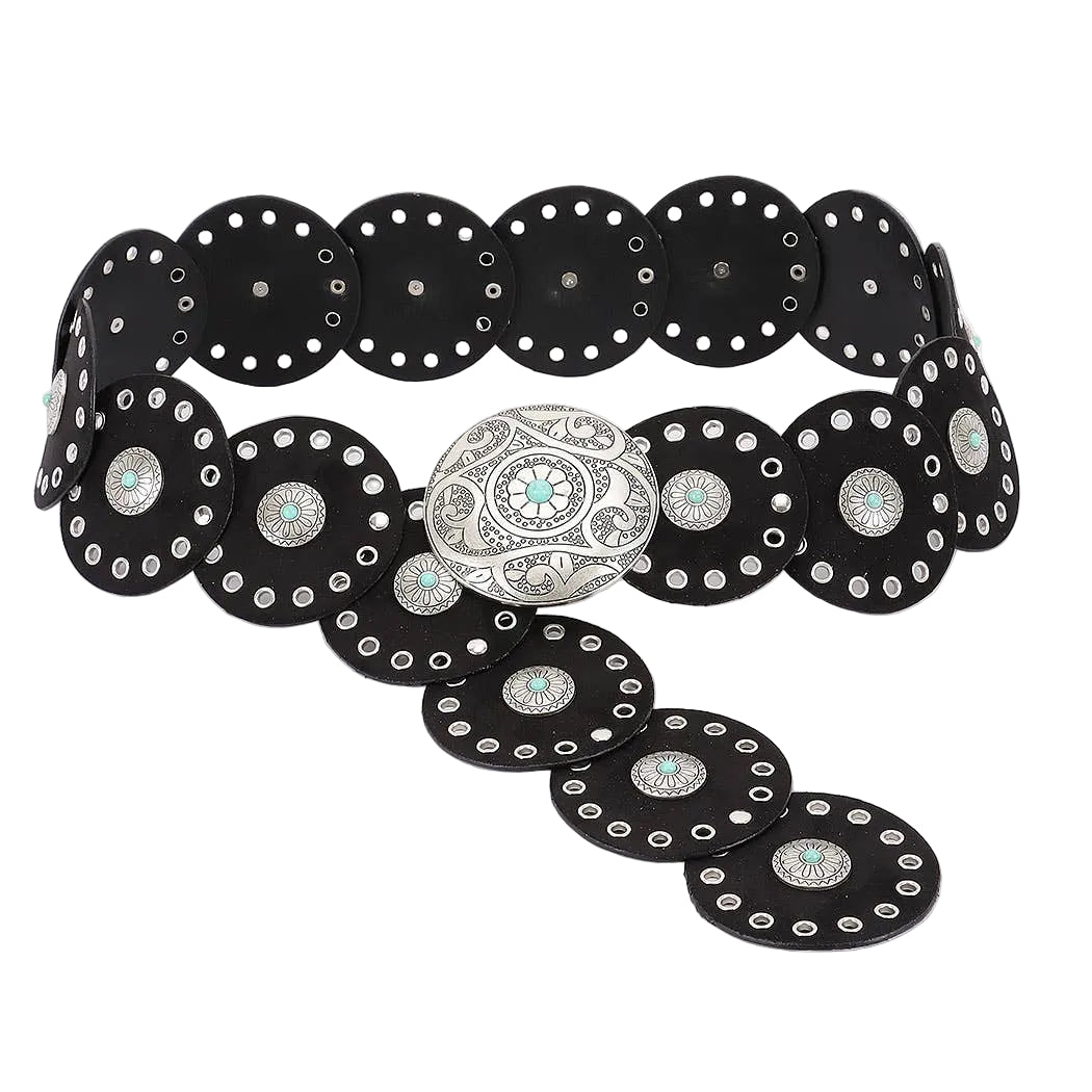 Faux Suede Disc Belt