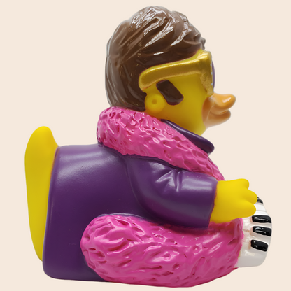 Celebriduck Quackodile Flock Rubber Duck