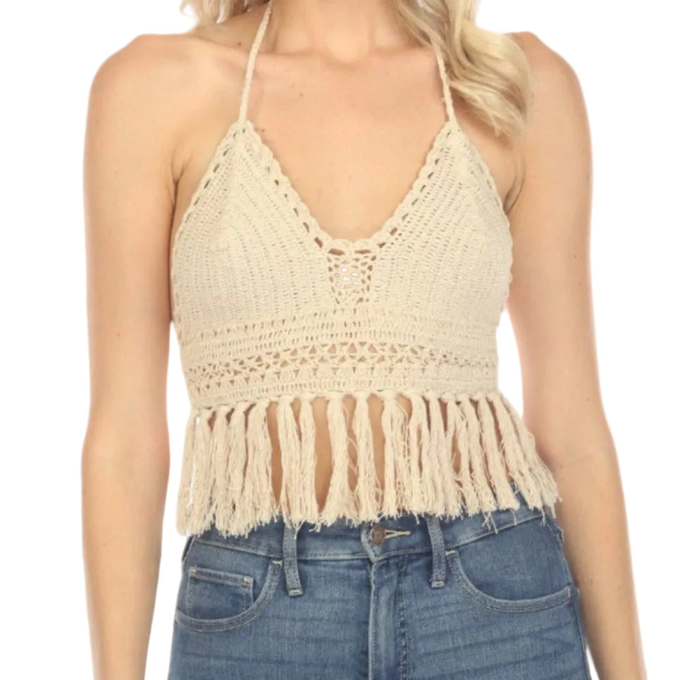 Funky Fringe Crochet Bralette